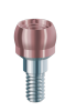 Fig 3. Illustration of the spherical abutment component of the removable fixed attachment system for full-arch prostheses.